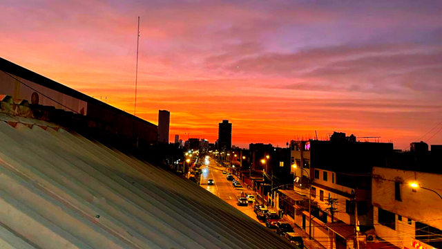 Sunset in Lima, Peru