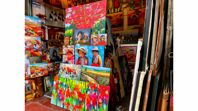 Paintings at the Indian Market