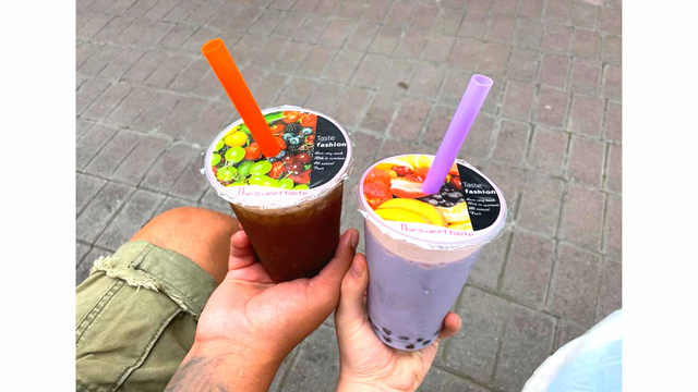 Two bubble teas