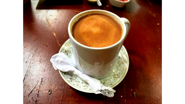 Hot chocolate in Tingo Maria at Parque Nacional Tingo Maria