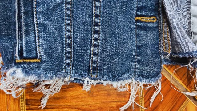 How To Fix Cropped Jean Jacket Pockets