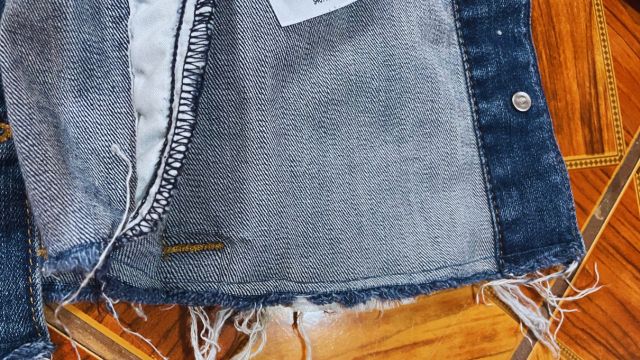 How To Fix Cropped Jean Jacket Pockets