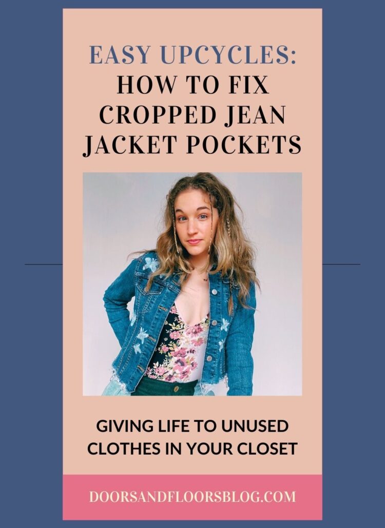 Easy Upcycles: How To Fix Cropped Jean Jacket Pockets