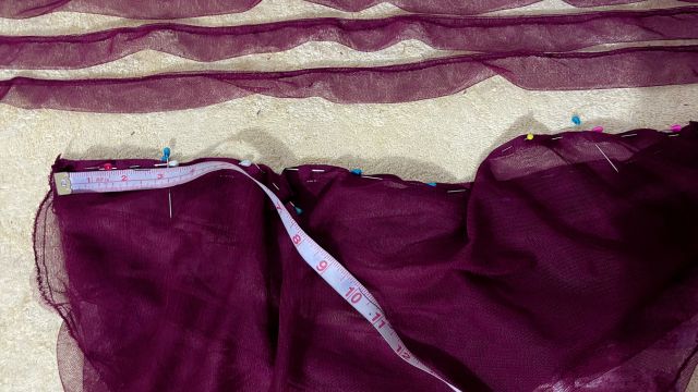 Sewing The Tulle Overlay Dress