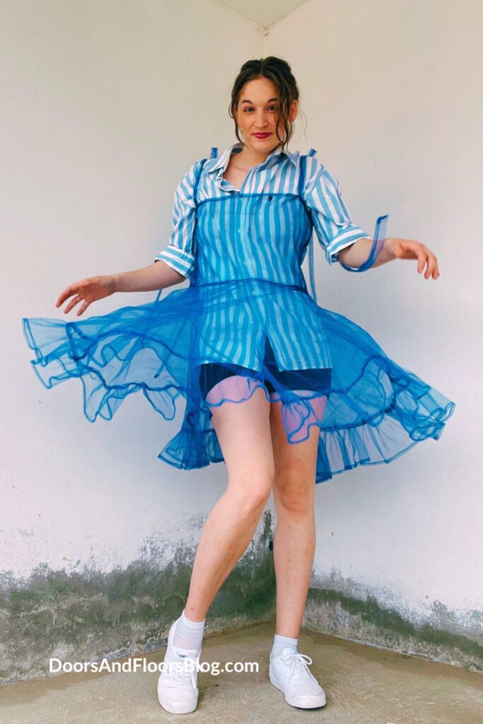 How To Make A Tulle Overlay Dress: Pattern-Free Sewing