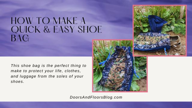 How To Make A Quick & Easy Shoe Bag