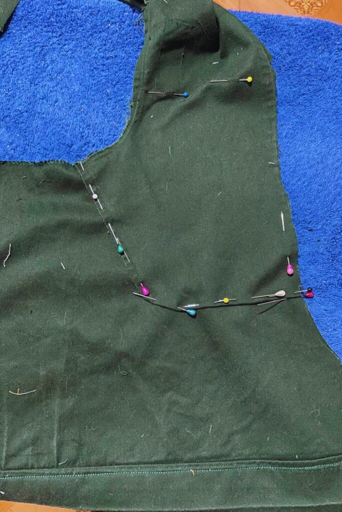 Cutting Your Upcycled Blouse