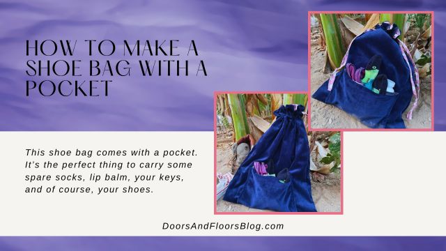 How To Make A Shoe Bag With A Pocket