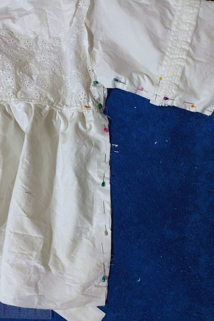 How To Sew A Scrap Fabric Eyelet Top