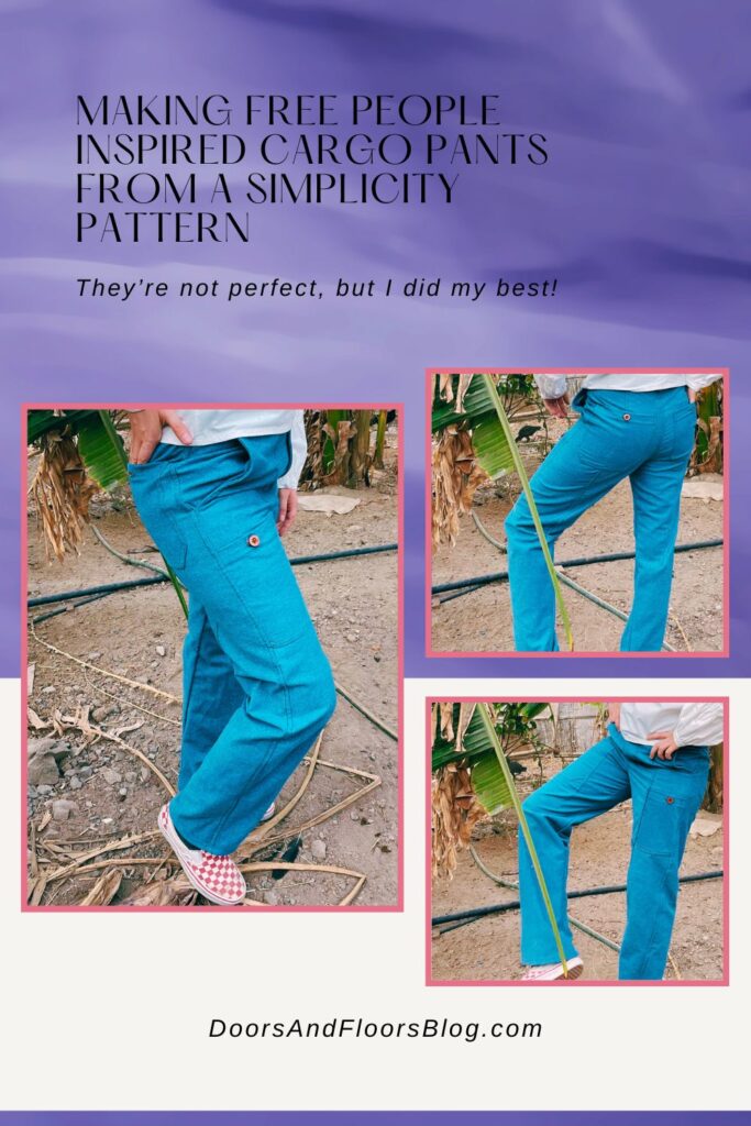 Making Free People Inspired Cargo Pants From A Simplicity Pattern ...