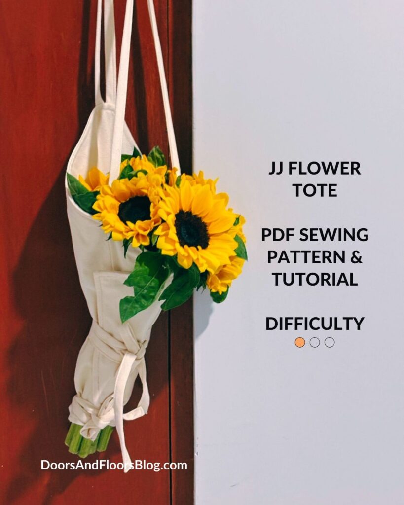 Flower Tote Bag Sewing Pattern | Beginner DIY Project (PDF Pattern)